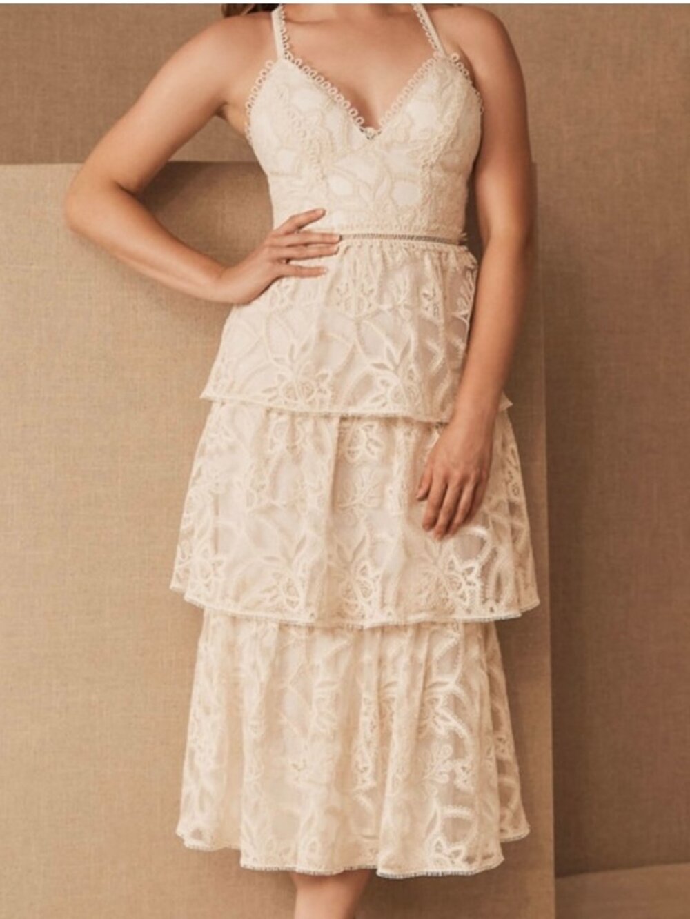 NWT ML Monique Lhuillier Covella Wedding Dress – Size 6 (Unaltered)